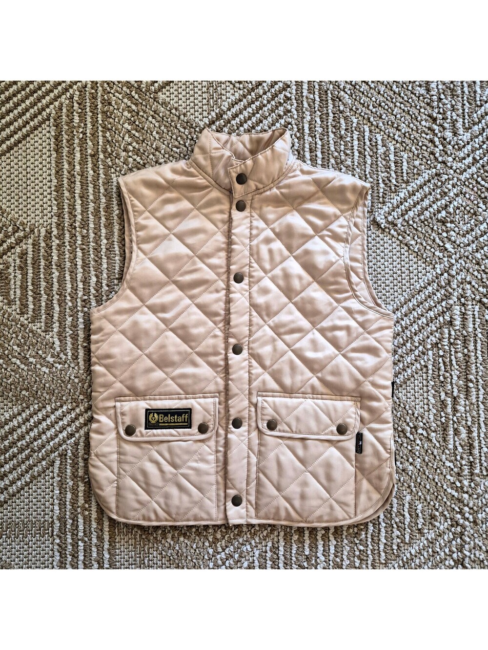 Vintage Y2K Belstaff Quilted Gilet Vest Italian Malenotti Era Liner 10 42